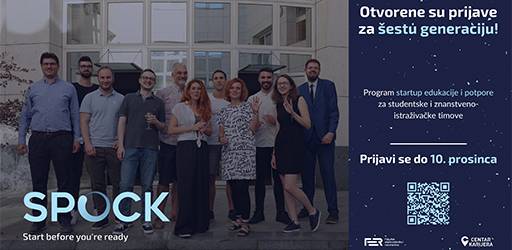 Otvorene su prijave za šestu generaciju FER-ovog startup inkubatora SPOCK