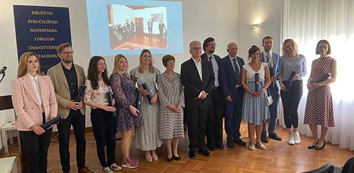 Dodjela godišnjih nagrada društva sveučilišnih nastavnika i drugih znanstvenika u Zagrebu