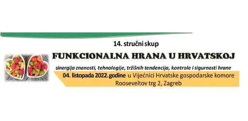 14. stručni skup „Funkcionalna hrana u Hrvatskoj”