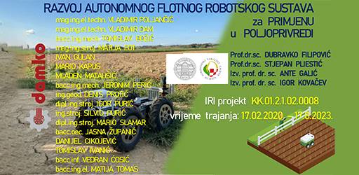 Završno predstavljanje IRI projekta „Razvoj autonomnog robotskog flotnog sustava za prepoznavanje i ekološko tretiranje korova – cRobot“.
