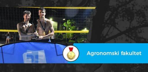 Studenti Agronomskog fakulteta osvojili zlatnu medalju na Sveučilišnom prvenstvu u odbojci na pijesku