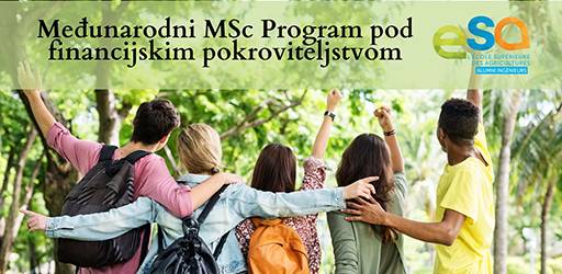 Međunarodni MSc Program pod financijskim pokroviteljstvom