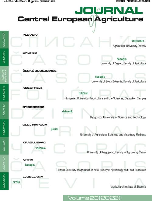 JCEA - Journal of Central European Agriculture