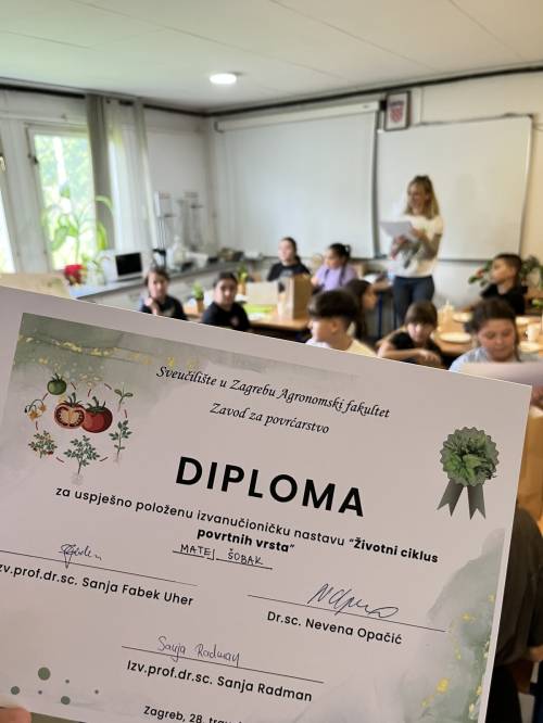 Održane prve radionice izvanučioničke nastave na Agronomskom fakultetu