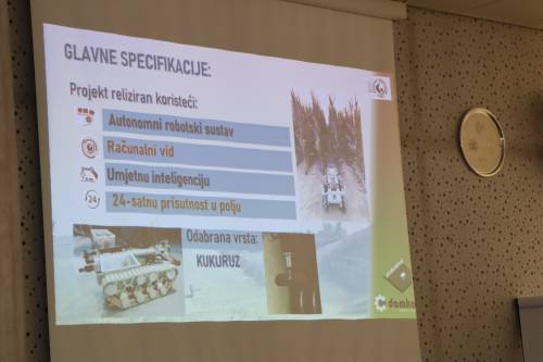 Završno predstavljanje IRI projekta „Razvoj autonomnog robotskog flotnog sustava za prepoznavanje i ekološko tretiranje korova – cRobot“.