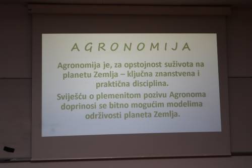 Predavanje: „Optimizam/Agronomija – prenosi ljubav Zemlje“