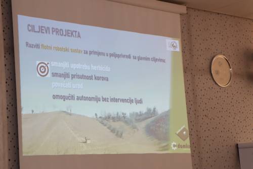 Završno predstavljanje IRI projekta „Razvoj autonomnog robotskog flotnog sustava za prepoznavanje i ekološko tretiranje korova – cRobot“.
