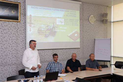 Završno predstavljanje IRI projekta „Razvoj autonomnog robotskog flotnog sustava za prepoznavanje i ekološko tretiranje korova – cRobot“.