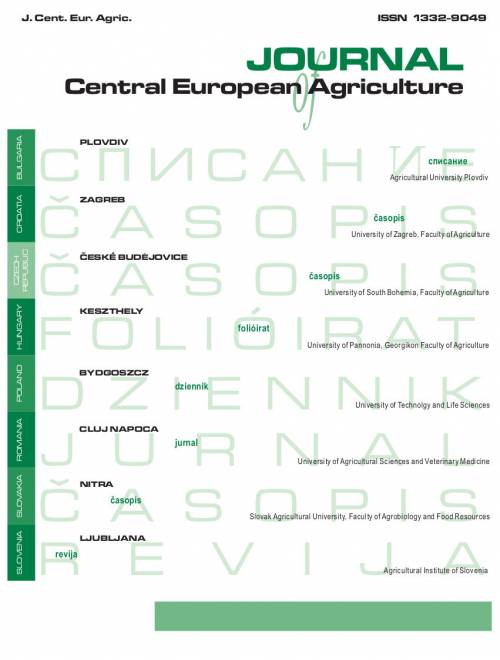 JCEA - Journal of Central European Agriculture