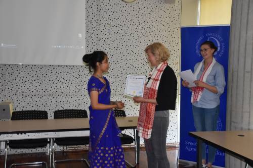 Oproštajna svečanost studenata s Assam Agricultural University, Jorhat, Indija