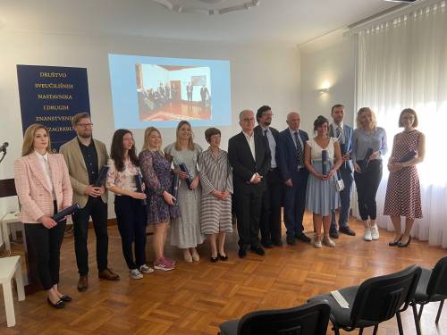 Dodjela godišnjih nagrada društva sveučilišnih nastavnika i drugih znanstvenika u Zagrebu