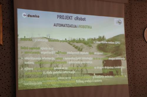 Završno predstavljanje IRI projekta „Razvoj autonomnog robotskog flotnog sustava za prepoznavanje i ekološko tretiranje korova – cRobot“.
